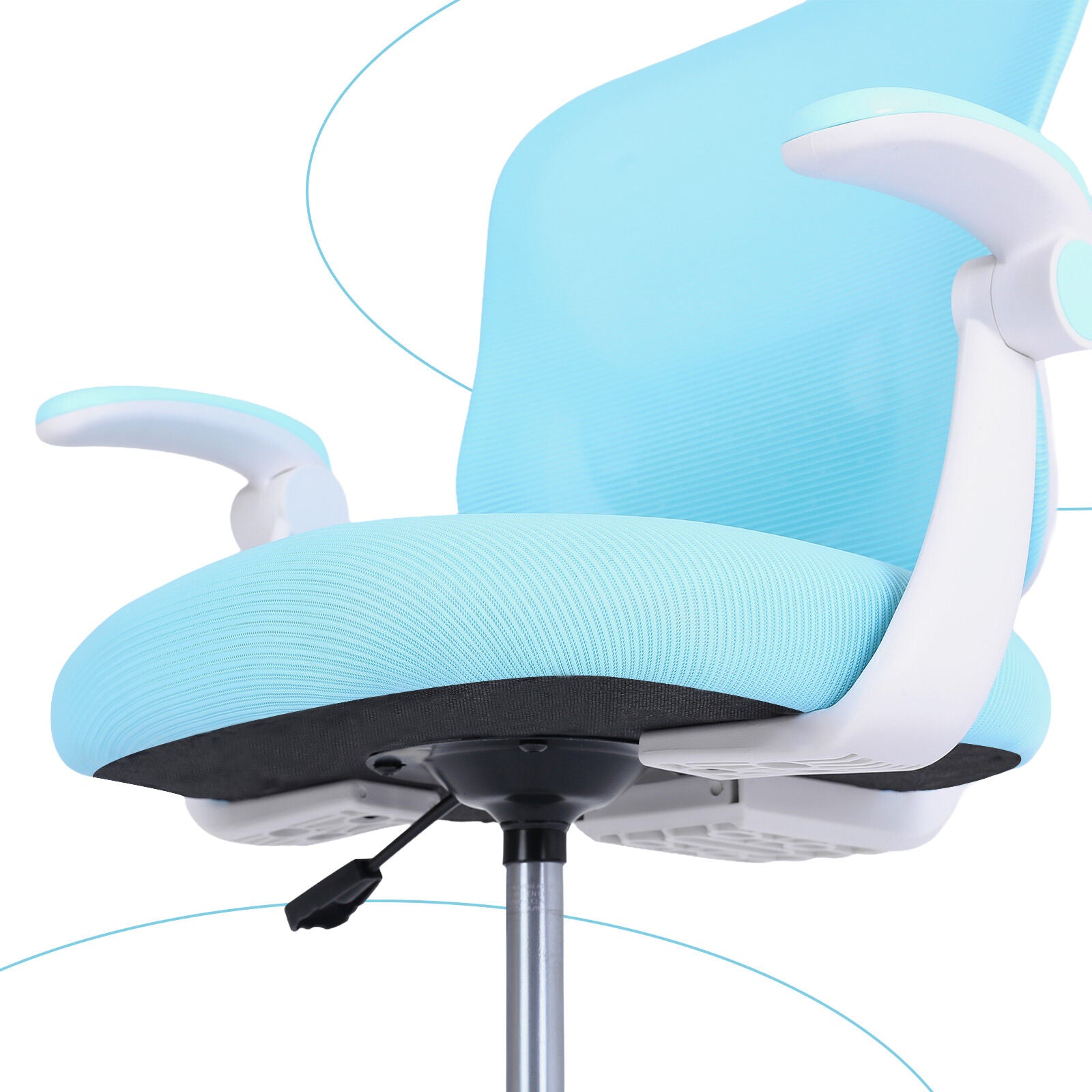 Kid's Tables, Chairs & Seats: Kids Desk Chair - Children Office Study Seat with Footrest CILO - Blue