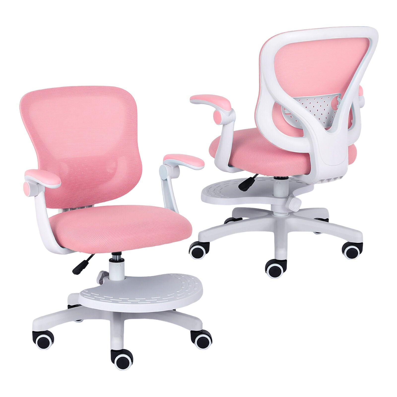 Kid's Tables, Chairs & Seats: Kids Desk Chair - Children Office Study Seat with Footrest CILO - Pink