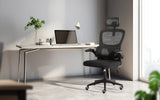 Office & Desk Chairs: Work Office Chair - Lumber Support, Flip-up Armrest, Adjustable Headrest SITIO - Black