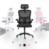 Office & Desk Chairs: Work Office Chair - Lumber Support, Flip-up Armrest, Adjustable Headrest SITIO - Black