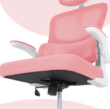 Office & Desk Chairs: Work Office Chair - Lumber Support, Flip-up Armrest, Adjustable Headrest SITIO - Pink