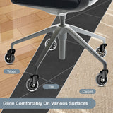 Office & Desk Chairs: 5X 3'' Rollerblade Style Wheels Office Chair Casters - Slient Smooth, 11x22mm Stem