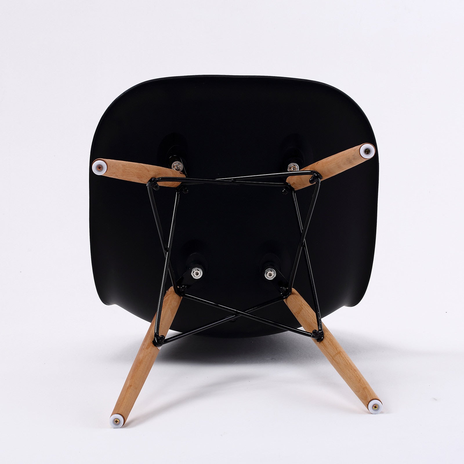 Kitchen & Dining Chairs: 2X Retro Dining Cafe Chair DSW BLACK
