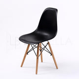 Kitchen & Dining Chairs: 4X Retro Dining Cafe Chair DSW BLACK