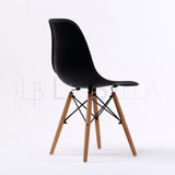 Kitchen & Dining Chairs: 4X Retro Dining Cafe Chair DSW BLACK