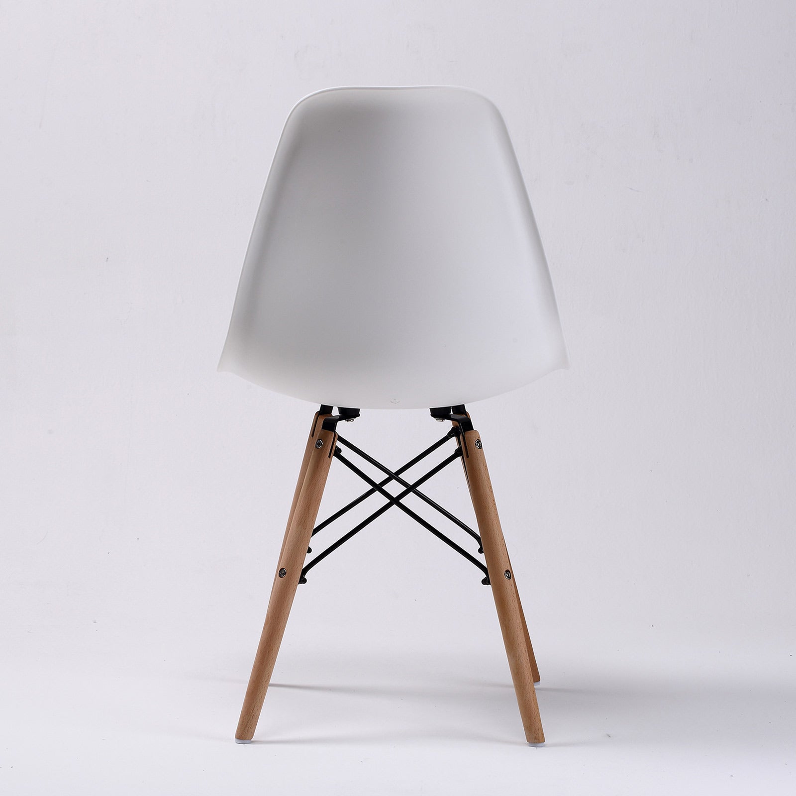 Kitchen & Dining Chairs: 4X Retro Dining Cafe Chair DSW WHITE