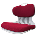 Office & Desk Chairs: Slender Chair Posture Correction Seat Floor Lounge Padded Stackable RED