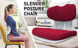Office & Desk Chairs: Slender Chair Posture Correction Seat Floor Lounge Padded Stackable RED