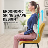 Office & Desk Chairs: Slender Chair Posture Correction Seat Floor Lounge Padded Stackable RED