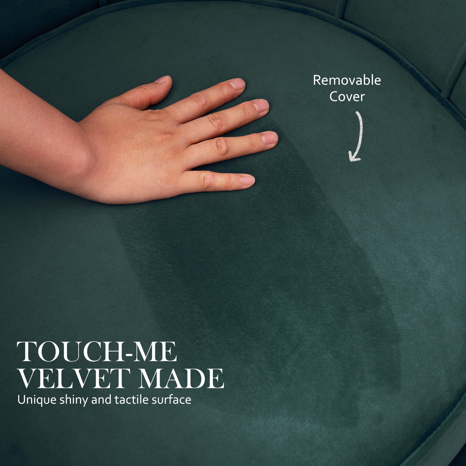 Bedside Tables: Armchair Lounge Chair Accent Velvet Shell Scallop + Ottoman Footstool Round GREEN