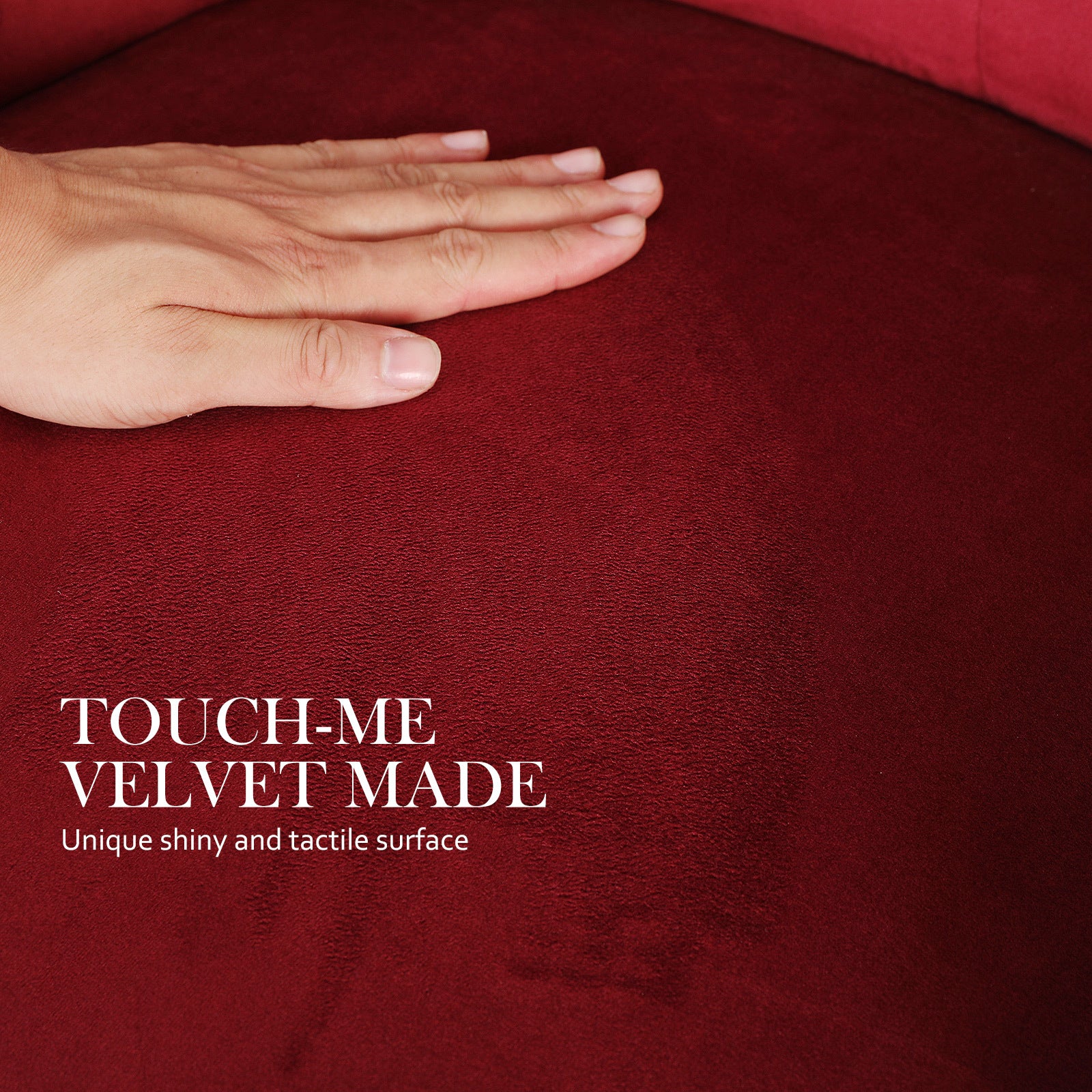 Bedside Tables: French Provincial Dining Chair Ring Studded Velvet Rubberwood Leg LISSE BORDEAUX RED