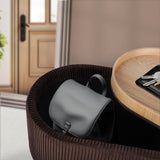 Ottomans & Footstools: Coffee Table Storage Ottoman - Velvet Padded Blanket Box Bench IRENE BROWN