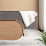 Ottomans & Footstools: Coffee Table Storage Ottoman - Velvet Padded Blanket Box Bench IRENE GREY