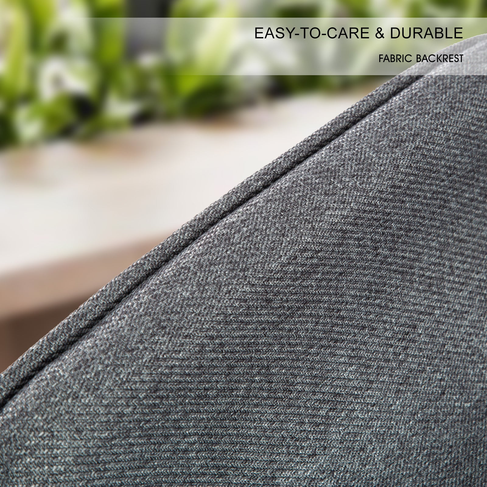 Table & Bar Stools: 2X Wooden Bar Stool Dining Chair Fabric SOPHIA 74cm GREY