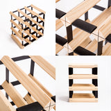 Wine Racks: Timber Wine Rack Storage Cellar Organiser 12 Bottle