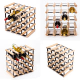 Wine Racks: Timber Wine Rack Storage Cellar Organiser 20 Bottle