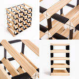 Wine Racks: Timber Wine Rack Storage Cellar Organiser 20 Bottle