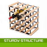 Wine Racks: Timber Wine Rack Storage Cellar Organiser 20 Bottle