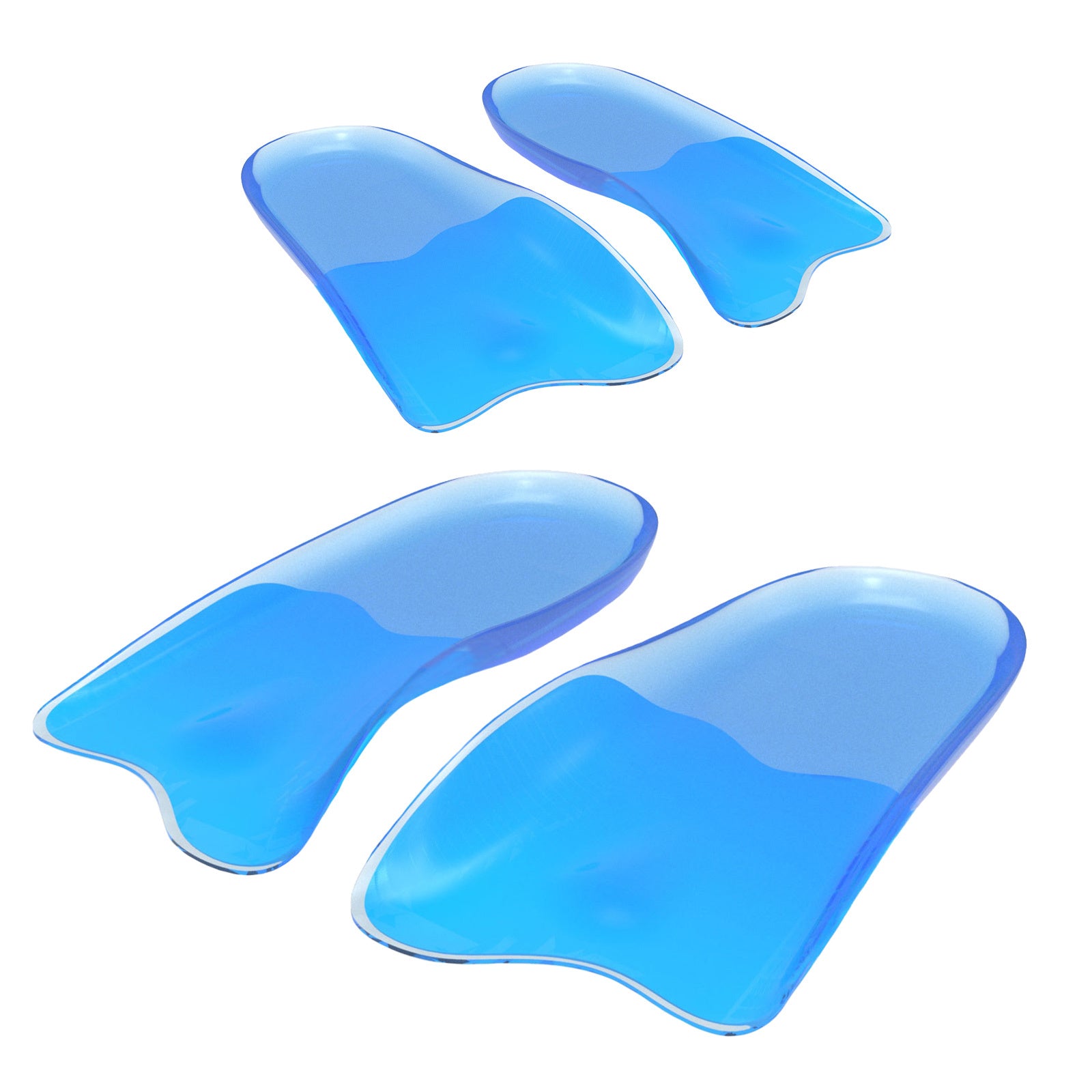 Men's Sneakers & Sports Shoes: 2X Pair Half Insoles Shoe Inserts L Size Gel Arch Support Foot Pad