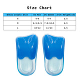 2X Pair Half Insoles Shoe Inserts M Size Gel Arch Support Foot Pad