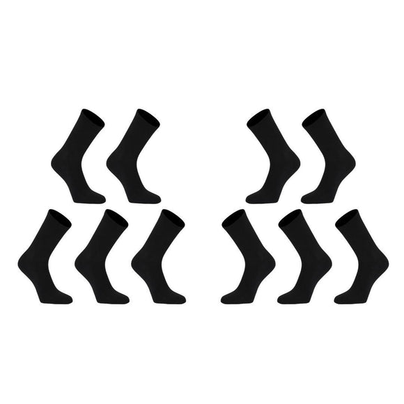 10X Rexy 3D Seamless Crew Socks Small Slim Breathable BLACK