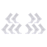 10X Rexy 3D Seamless Crew Socks Small Slim Breathable WHITE