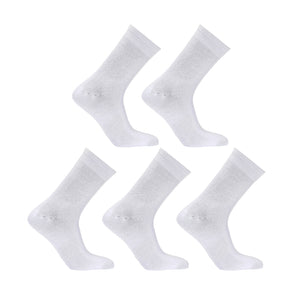 5X Rexy 3D Seamless Crew Socks Small Slim Breathable WHITE