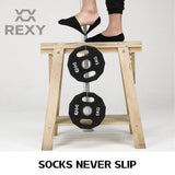 5X Rexy Daily No Show Ankle Socks Medium Non-Slip Breathable MULTI COLOUR