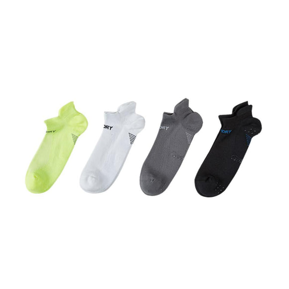 4X Rexy Seamless Sport Sneakers Socks Medium Non-Slip Heel Tab MULTI COLOUR