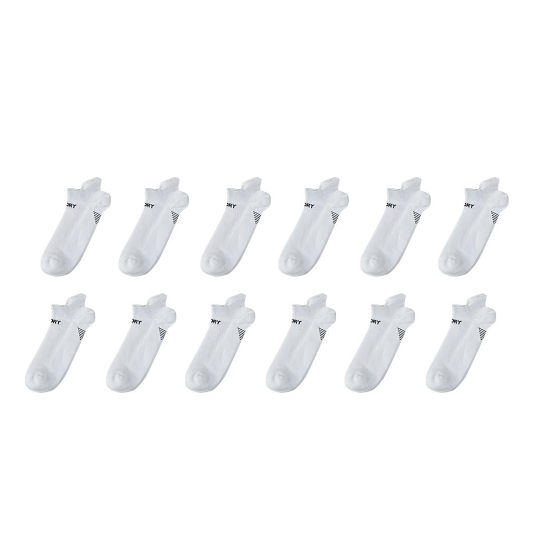 Men's Underwear & Socks: 12X Rexy Seamless Sport Sneakers Socks Small Non-Slip Heel Tab WHITE