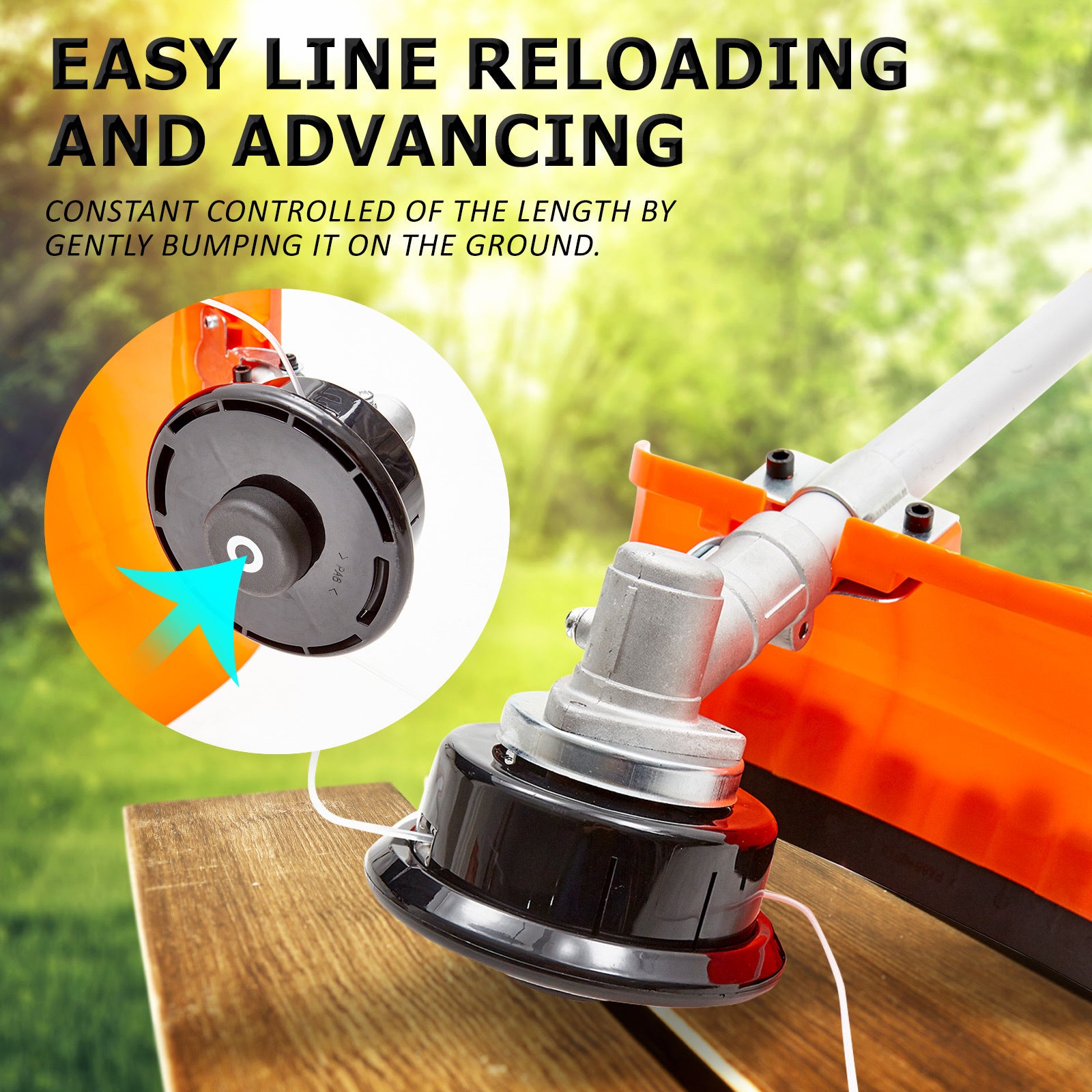 Gardening Tools: Dynamic Power 43cc Petrol Whipper Snipper Brush Cutter + 4 Blade