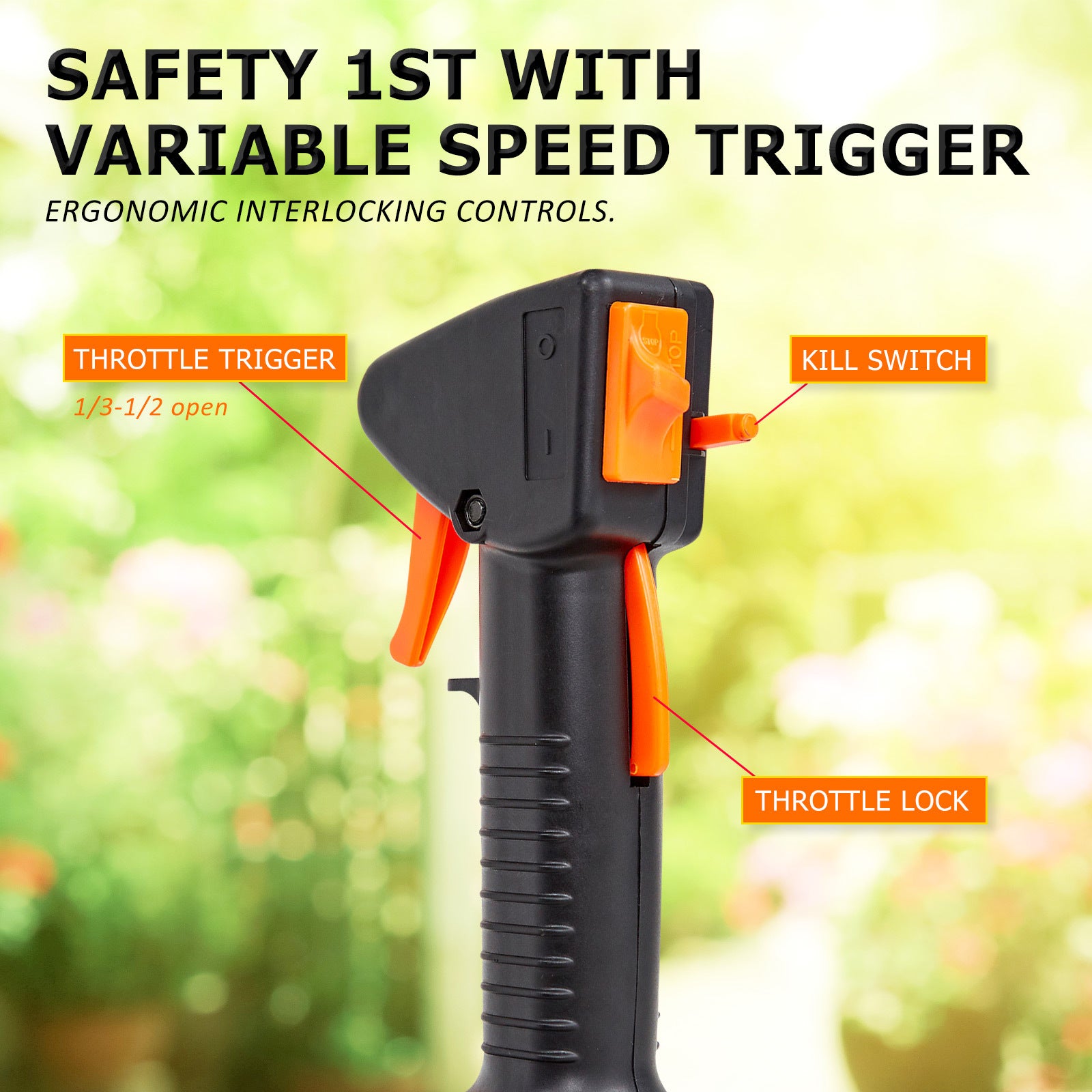Gardening Tools: Dynamic Power 43cc Petrol Whipper Snipper Brush Cutter + 4 Blade