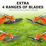 Gardening Tools: Dynamic Power 43cc Petrol Whipper Snipper Brush Cutter + 4 Blade