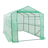 Greenhouses & Accessories: Garden Greenhouse Walk-In Shed 3.5x2x2M PE Apex
