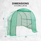 Greenhouses & Accessories: Garden Greenhouse Shed PE Cover Only 300cm Dome Tunnel