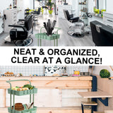 Kitchen & Dining Trolleys: Trolley Cart Storage Utility Rack Shelf Organiser Swivel Kitchen 2 Tier GREEN