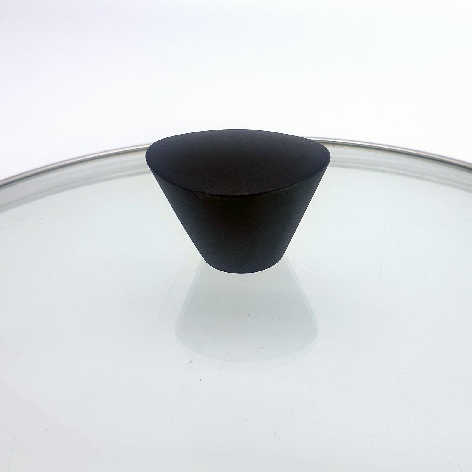 Skillets & Frying Pans: KOMAN Stainless Steel Glass Lid with Bakelite Handle - 26cm