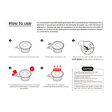 60 Pack Dalat Heating Lunch Box Container 26cm A