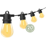 Powerboards & Adapters: Festoon String Lights 20 Bulbs 23M Fairy LED Waterproof Outdoor Christmas Party