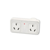 Powerboards & Adapters: Sansai Surge Protected Adaptor Double Right Hand