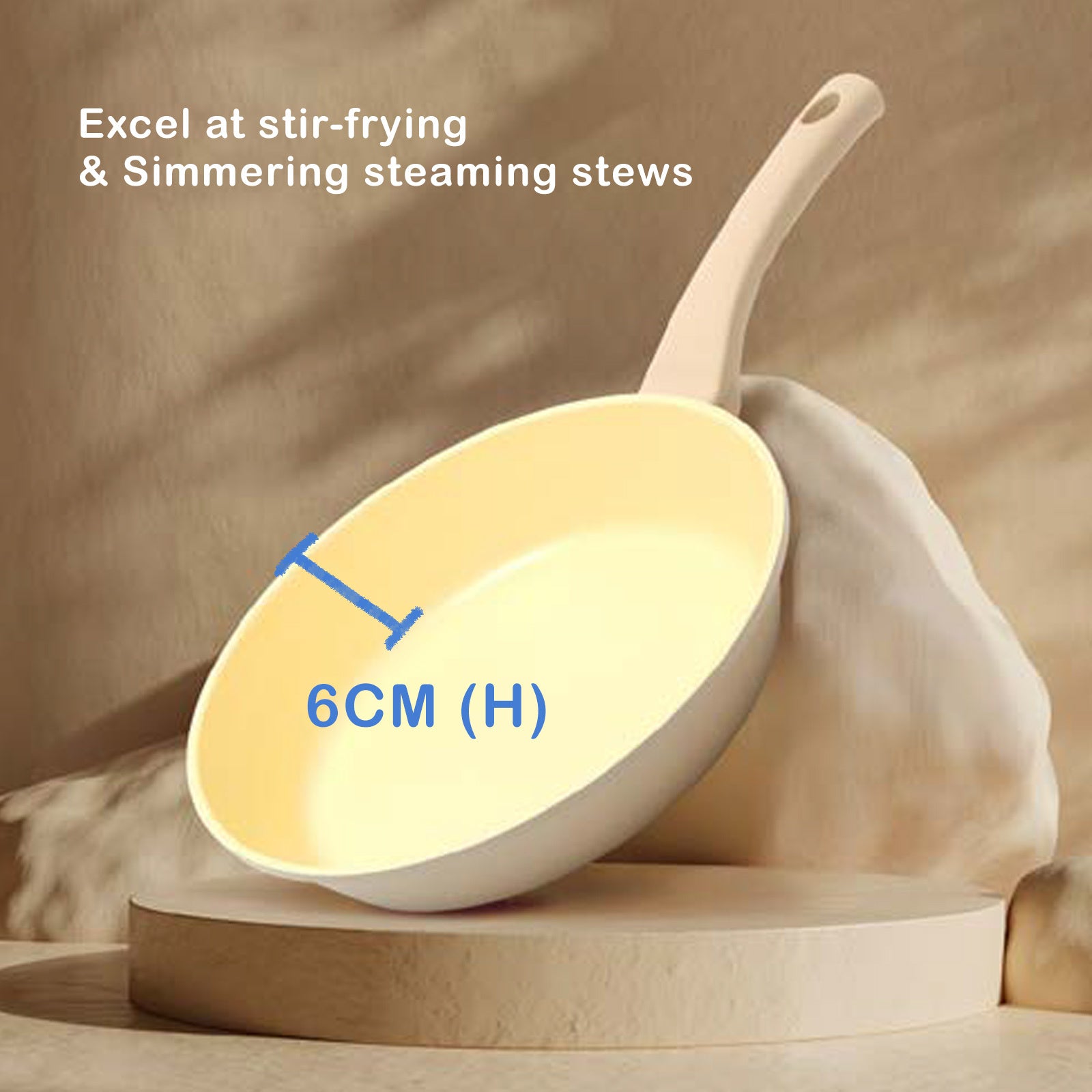 Skillets & Frying Pans: Giorno Felice IH Frypan 28cm Ceramic Non-Stick Frying Pan Induction