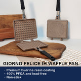 Skillets & Frying Pans: Giorno Felice IH Waffle Maker Pan Non-Stick Double-Sided Detachable