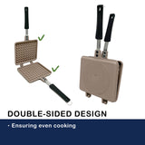 Skillets & Frying Pans: Giorno Felice IH Waffle Maker Pan Non-Stick Double-Sided Detachable