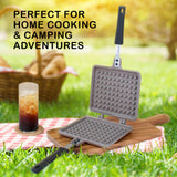 Skillets & Frying Pans: Giorno Felice IH Waffle Maker Pan Non-Stick Double-Sided Detachable