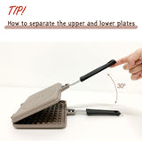 Skillets & Frying Pans: Giorno Felice IH Waffle Maker Pan Non-Stick Double-Sided Detachable