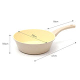 Skillets & Frying Pans: Giorno Felice IH Wok Pan 28cm Ceramic Non-Stick Stir Frypan Induction