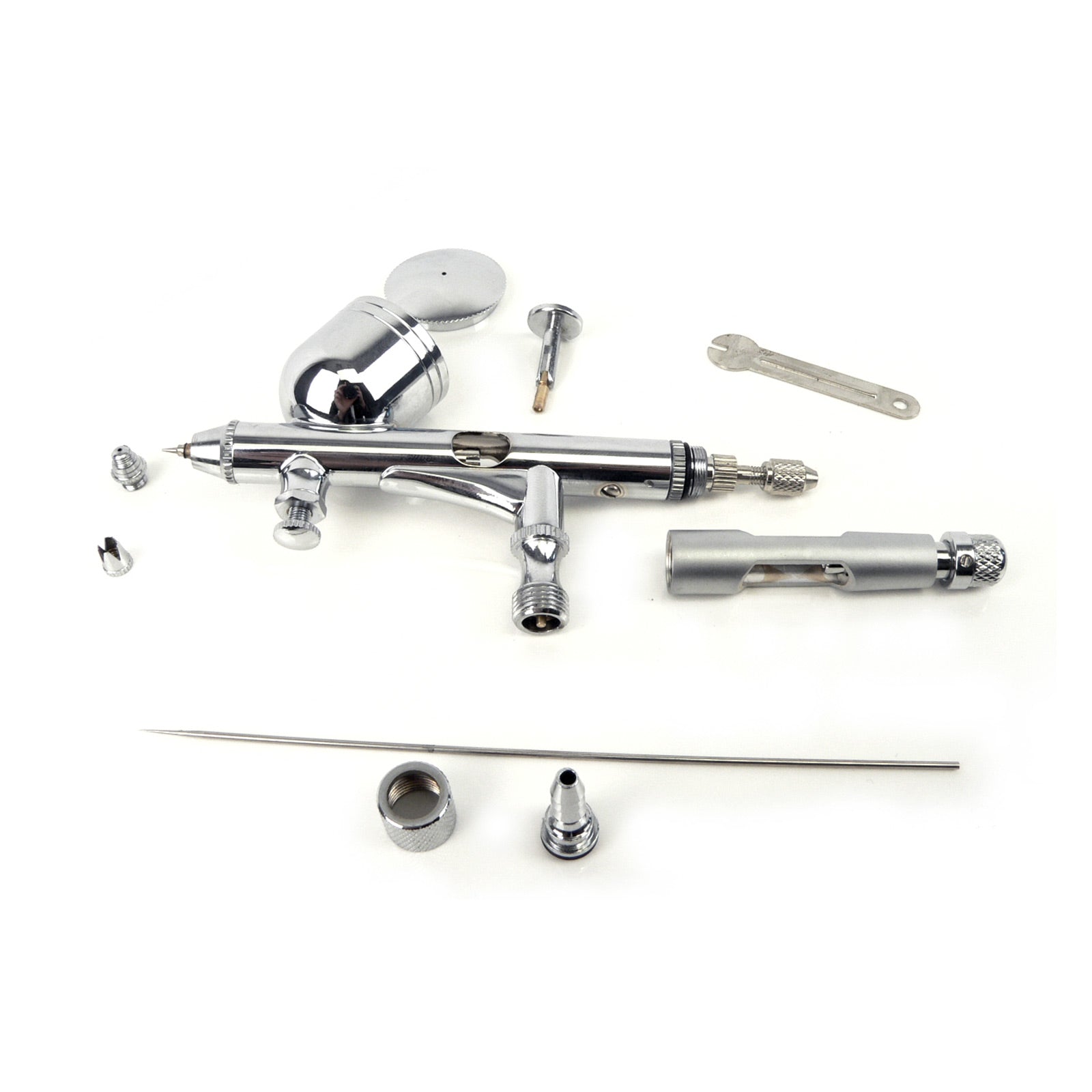 Arts & Crafts: Air Brush Spray Gun Dual Action Mirco Air Control Kit 0.2mm