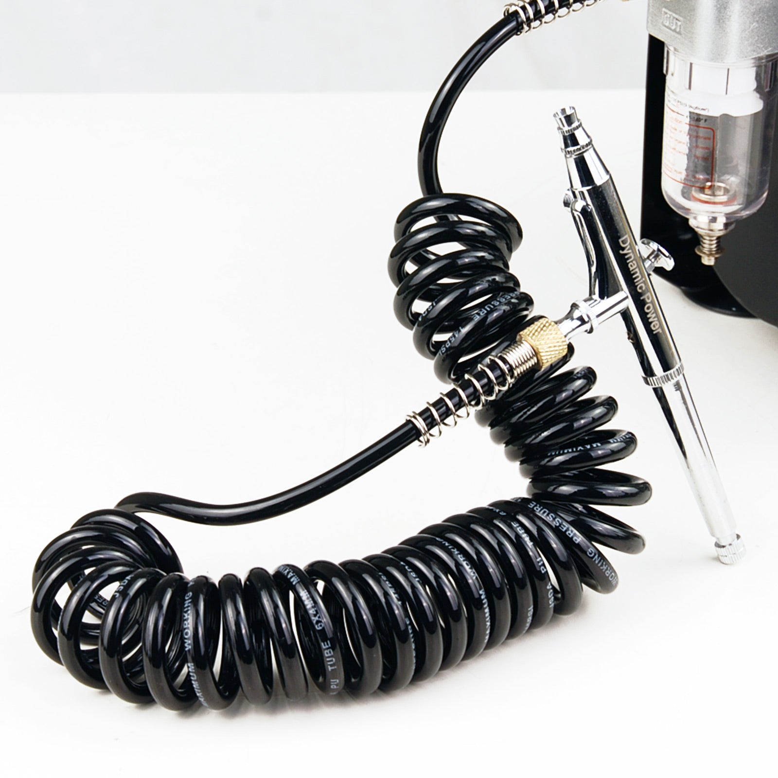 Arts & Crafts: Air Brush Hose Coiled Retractable Compressor 1/8in 3M