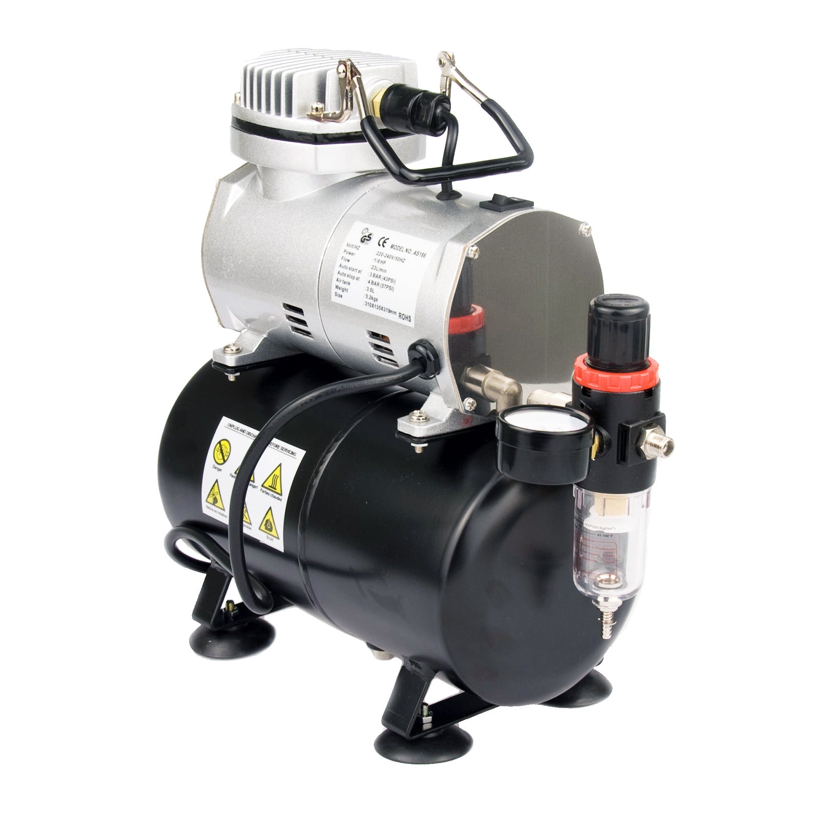 Arts & Crafts: Air Brush Compressor for Air Brush Spray 1/6HP 3L