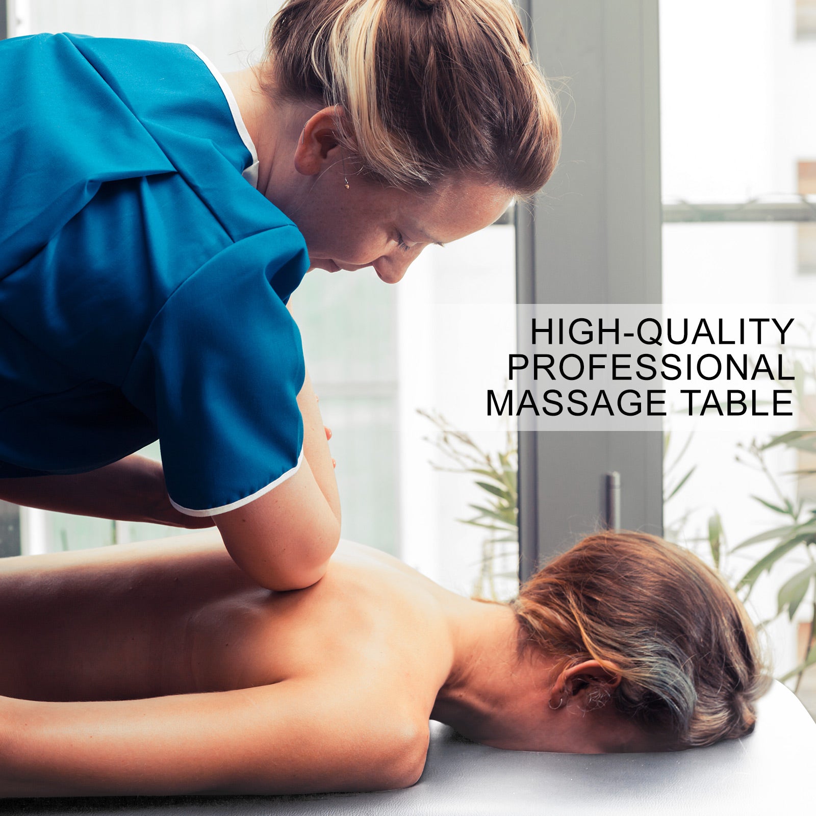 Massage Chairs: Aluminium Portable Beauty Massage Table Bed 2 Fold 55cm White